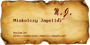 Miskolczy Jagelló névjegykártya